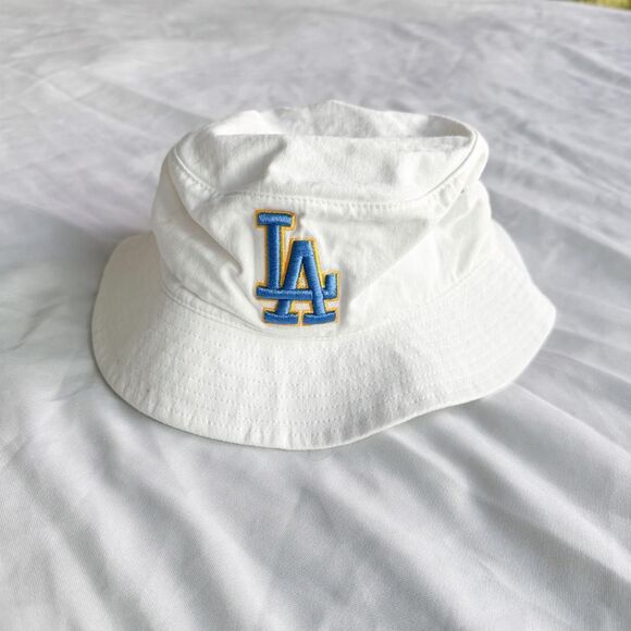 LA x UCLA Night White Bucket Hat Dodgers Los Angeles - Picture 5 of 5